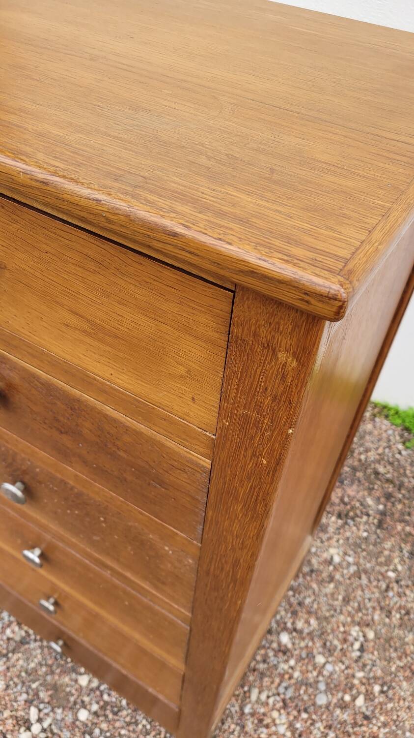 Vintage compass foot chest of drawers - 1950s