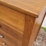 Commode meuble à tiroirs pied compas vintage- 1950s