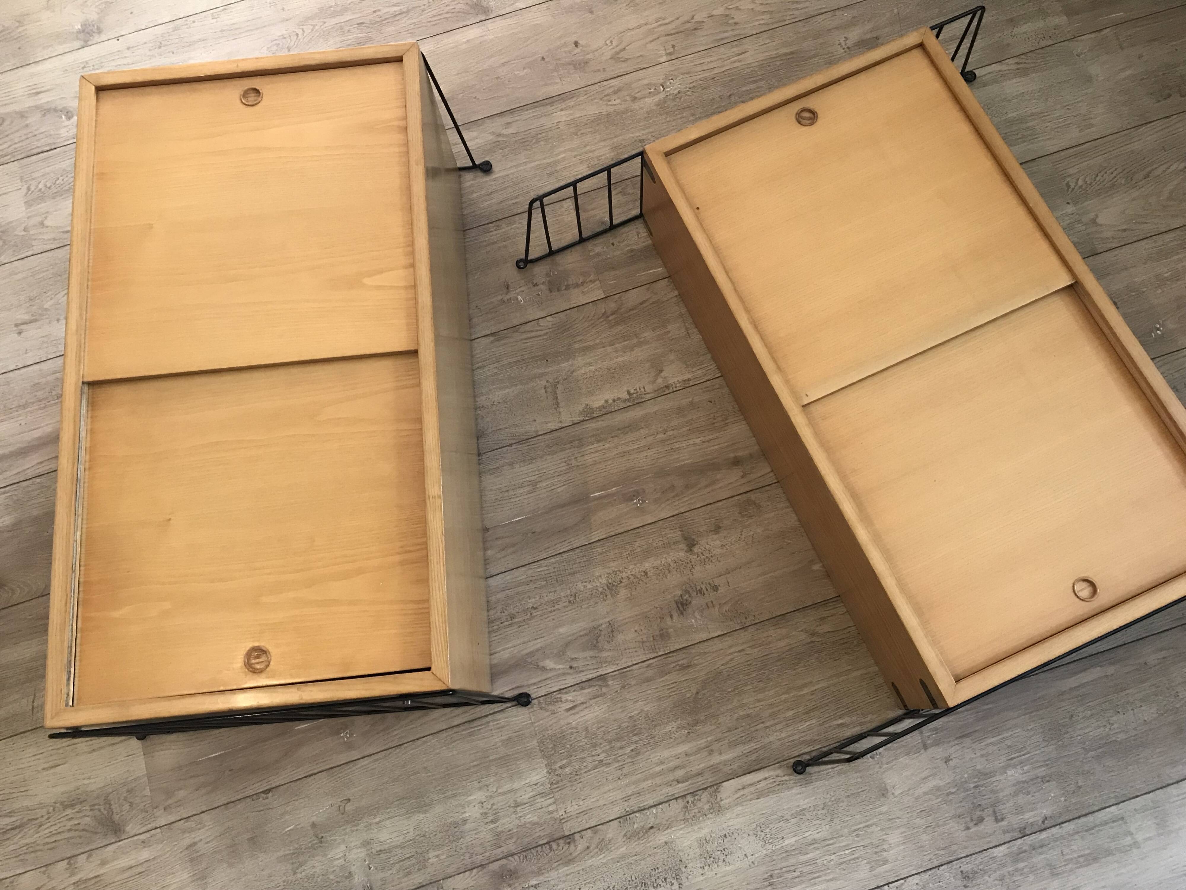 String wall box modules, Sweden 1960