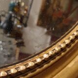 Oval mirror Louis xv period 19th century