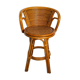Bar stool or swivel counter in rattan year 60 vintage