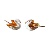 Set of salt shaker pepper swans