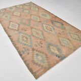 6x10 Kilim Turkish Nomadic Design Kilim Rug, 181x312 Cm
