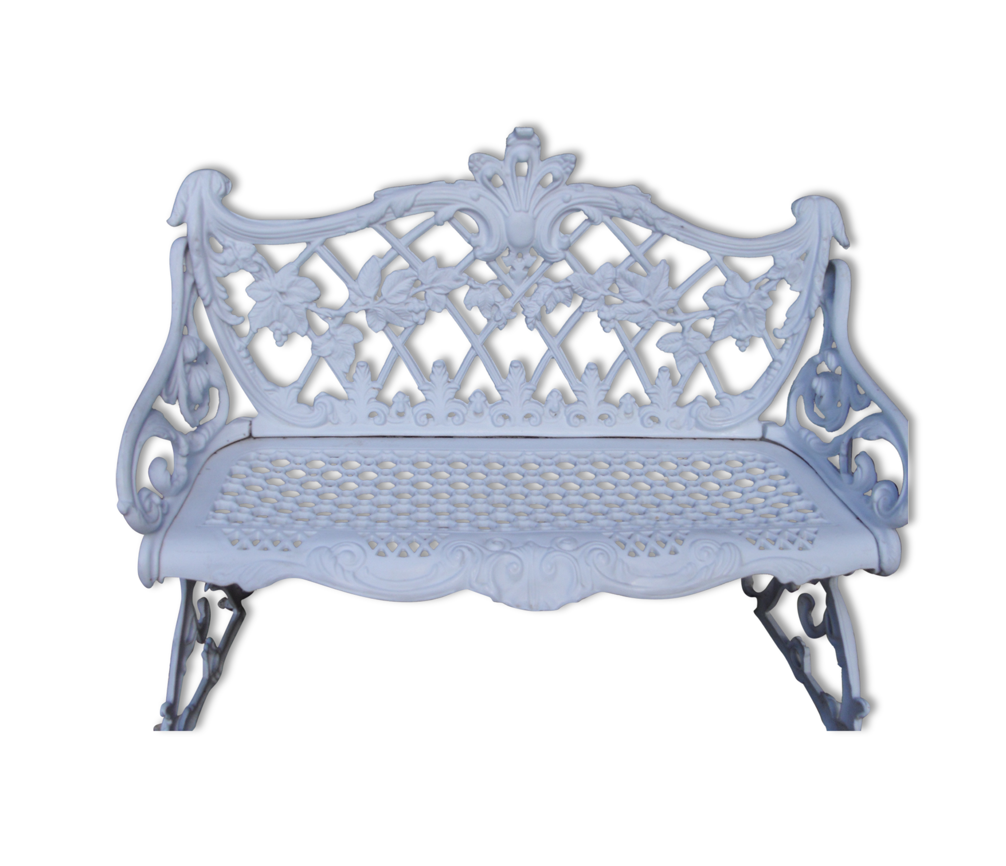 Banc de jardin en fonte d'aluminium