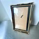 Antique black & gold wooden frame   24 cm x 16 cm convex glass