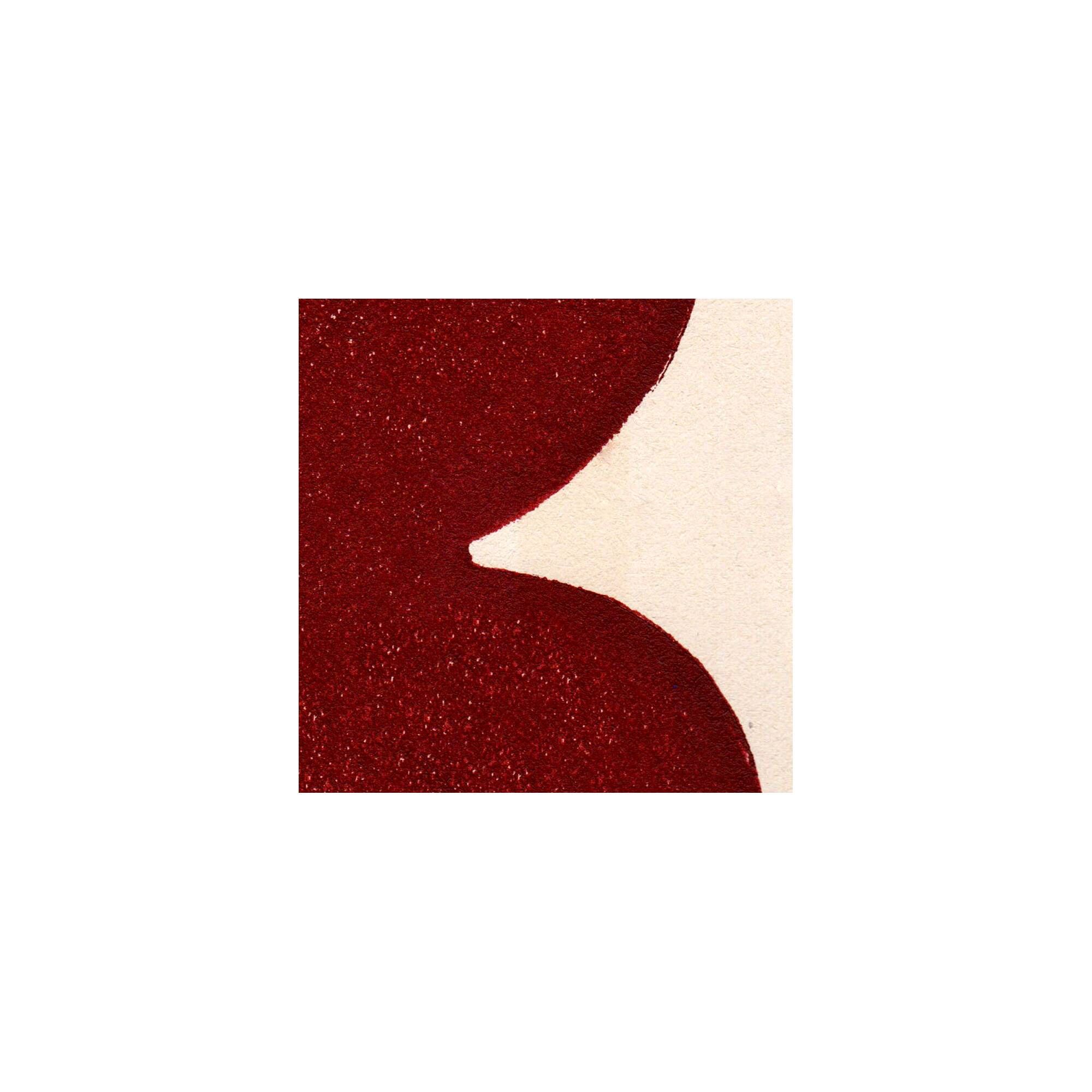 Abstract painting on paper, dark red illustration signed Eawy.