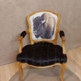 Armchair Louis XV bison