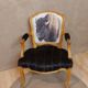 Fauteuil Louis XV bison