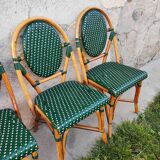 4 vintage parisian bistro chairs