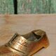 Cendrier vintage en laiton forme chaussure