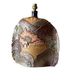 Lampe en terre cuite