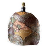 Lampe en terre cuite - années 70