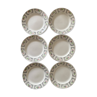 Gien flat plates, Marie José model from the 60s