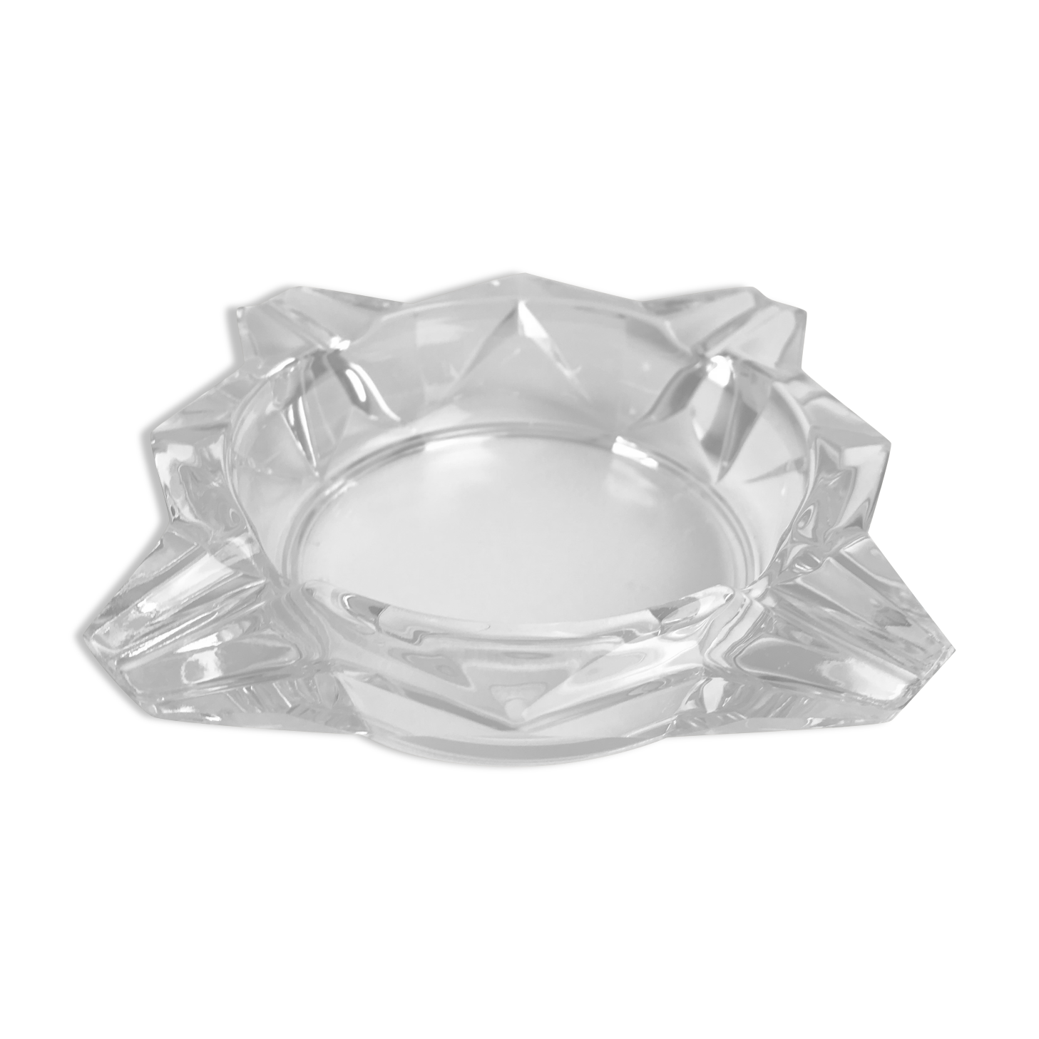 Vintage crystal ashtray 60s