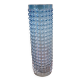 Vase vintage en verre à décor de bulles