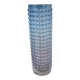 Vintage glass vase with bubble decoration.