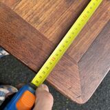 Wooden side table with turned legs