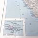 Vintage map Colombia Venezuela Ecuador Guyanas 43x43cm from 1950