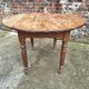 Antique round farmhouse table, modular vintage furniture