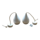 Suspension drop one de original btc en porcelaine blanche vernie