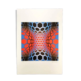 1970s Victor Vasarely limited numbered edition lithograph.