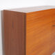 Vintage teak desk in cabinet, 1960s