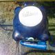 Glazed ceramic ashtray Vallauris blue with its Vintage pestle 70s