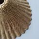 Vintage rattan wicker lampshade pendant light, handmade bohemian