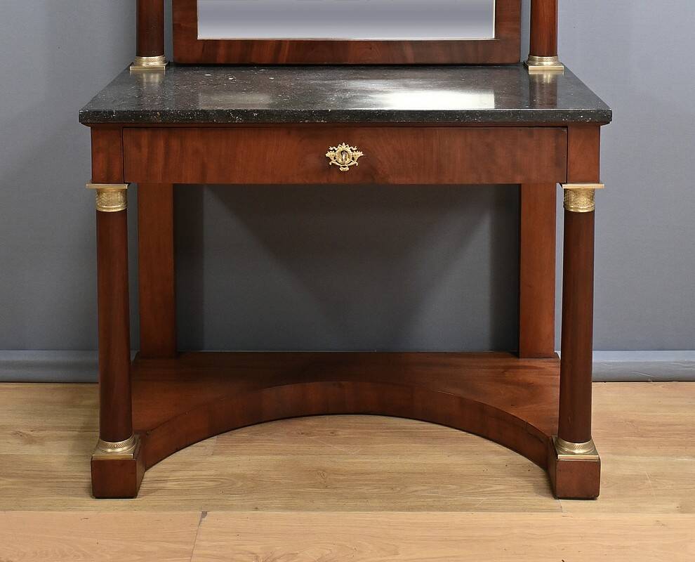 Mahogany dressing table, Empire period – Early 19th century