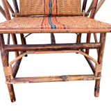 Rattan and bamboo deck chair from around 1940.