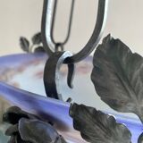 Art Nouveau suspension pâte de verre signed Degué