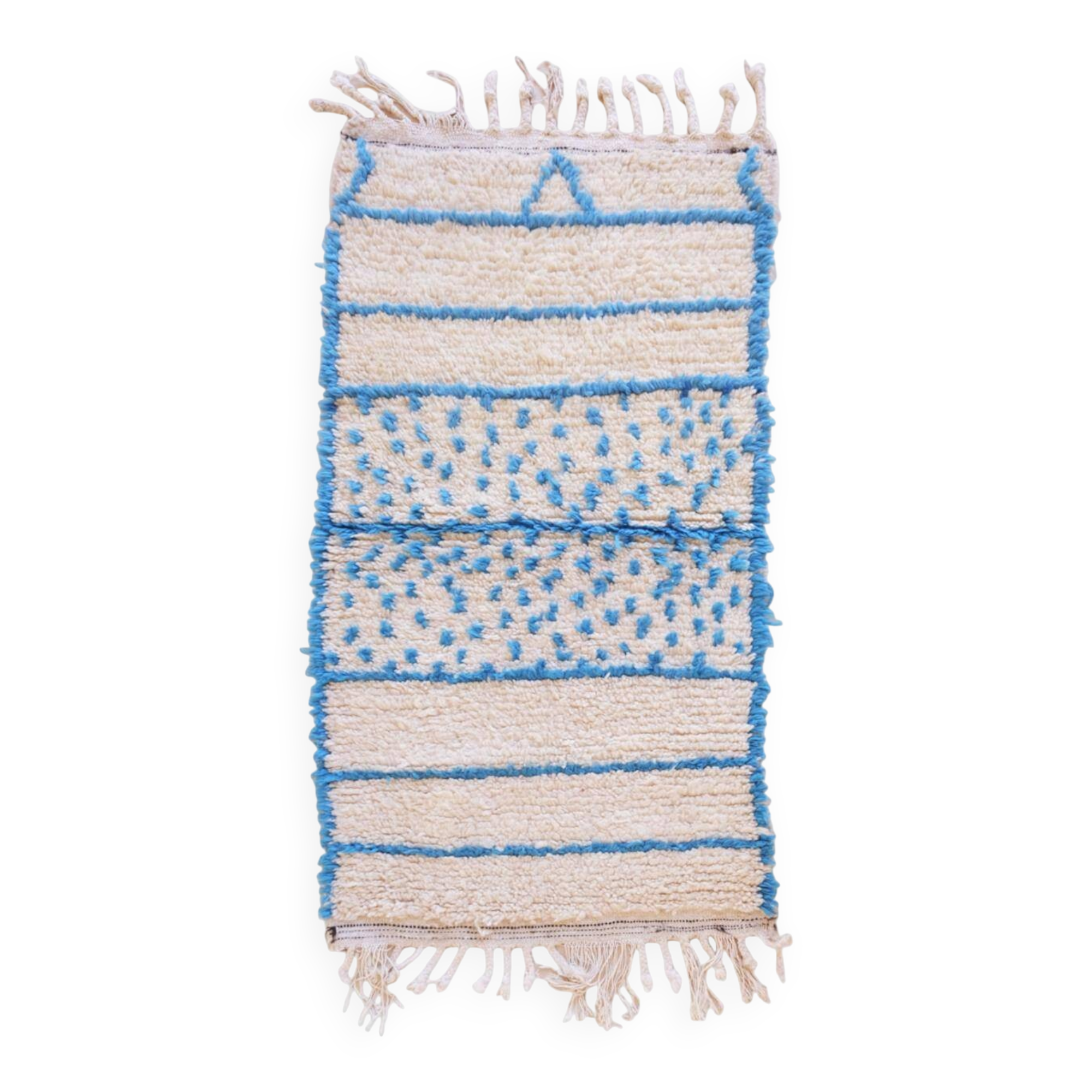 Tapis berbère bleu