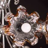 Lustre Murano multicolore Spoutnik Flowers par Mazzega, années 1970
