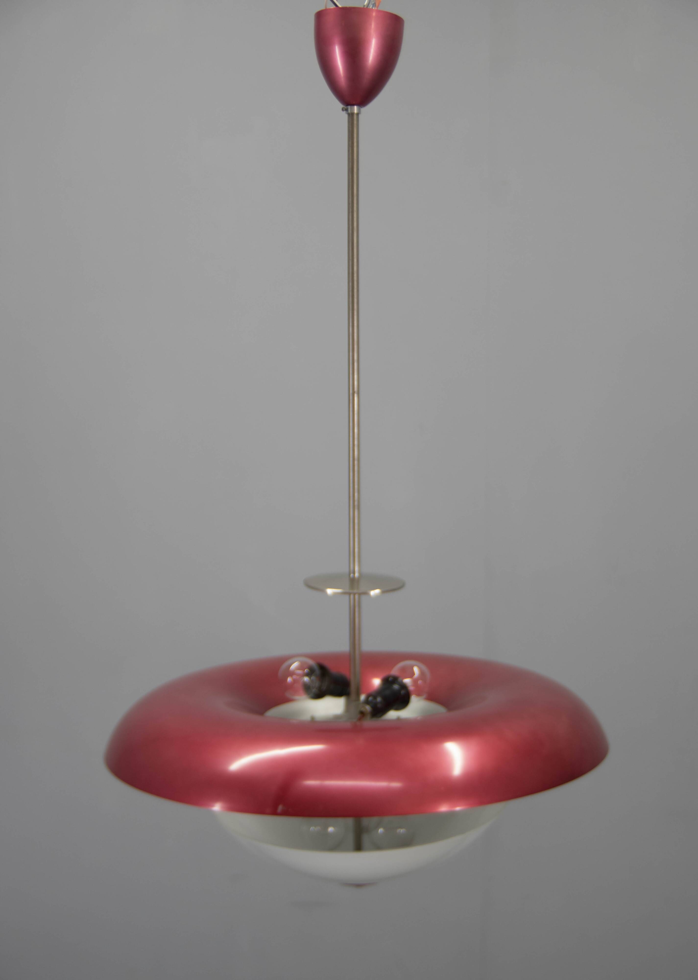 Bauhaus Purple Chandelier by IAS, 1930s