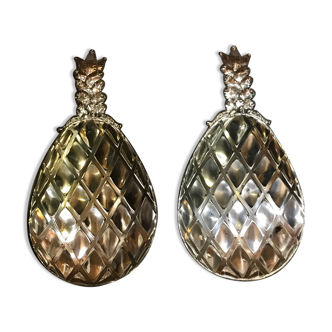 Pair of pineapple cups