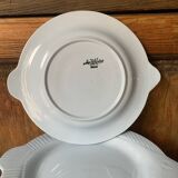 12 blue fish plates, Sarreguemines, 1930s