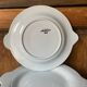 12 blue fish plates, Sarreguemines, 1930s