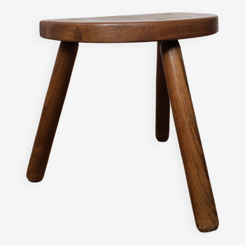 Tabouret tripode en bois