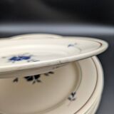6 assiettes plates Saint Amand modèle Prisca fleurs