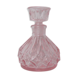 Vintage pink glass bottle