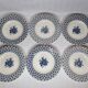 Set of six hollow plates "English style" Lunéville