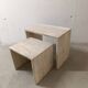 Nested tables in travertine