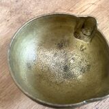 Empty bronze pocket or cup - old foundry ladle head