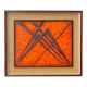 Antonio Secci, brutalist abstract painting, mixed media Italy Milano 69
