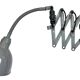 Grey Industrial Gooseneck Scissor Wall Lamp from Elektroinstala, 1960s