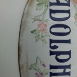 Enamelled and domed plaque Villa Adolphine