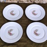 Set of 4 porcelain plates