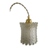 Pendant light with vintage globe