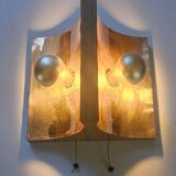 Very rare mid-century wall lamp, Germany, 1970s