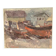 Original Swedish Oil On Canvas – “Boats” By Ingemar Stragnell – Signed – Vintage & Framed